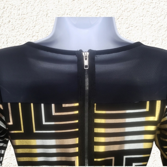 Bebe Addiction Bodycon Right Angle Dress Size Small - Picture 6 of 10